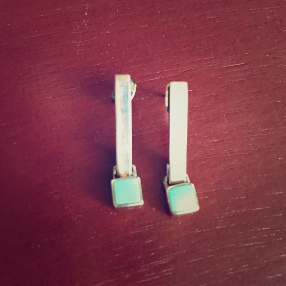 Jewelry - Turquoise and sterling silver Chantyes earrings